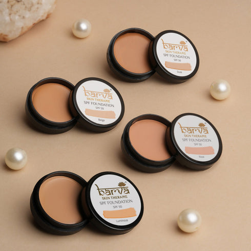 Cream Foundation / Concealer Makeup Base - 9g | 5 shades for Indian skin tones | Mfg date 08/2025