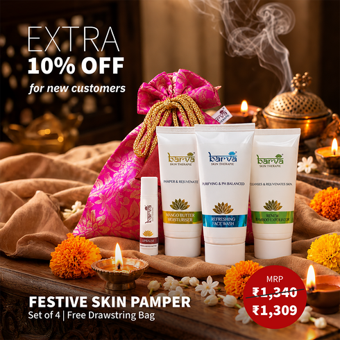 Festive Skin Pamper | set of 3 products | free drawstring bag