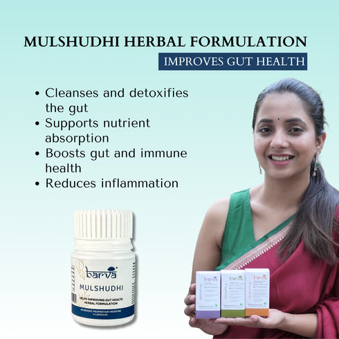 Mulshudhi Herbal Formulation Helps Improving Gut Health | 5 ayurvedic proprietary medicine capsules