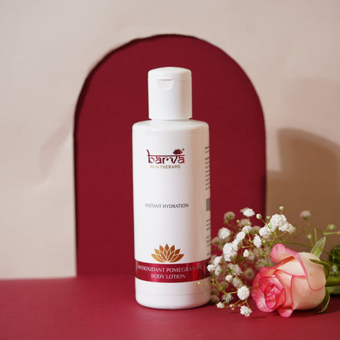 Pomegranate Body Lotion with Vitamin E & Aloe Vera - 200ml | best for dry dehydrated skin