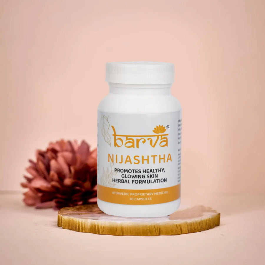 Nijashtha Herbal Formulation for Healthy Glowing Skin | 30 ayurvedic proprietary medicine capsules - MAIN