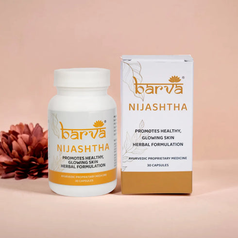 Nijashtha Herbal Formulation for Healthy Glowing Skin | 30 ayurvedic proprietary medicine capsules - MAIN
