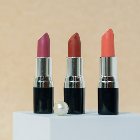 Splash of Colour | set of 3 ghee-enriched lipsticks | use on lips, as blush, eyeshadow