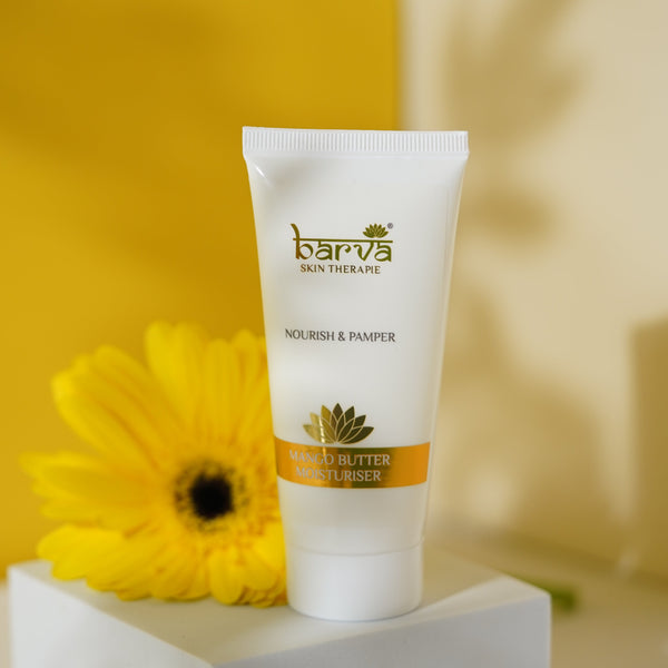 Mango Butter Moisturizer / Face Cream with Vitamin E & Aloe Vera - 50ml | for normal to dry skin