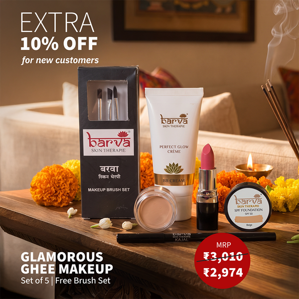 Glamorous Ghee Makeup  | set of 5 products | free brush set