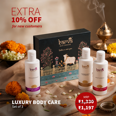 Luxury Body Care Boxed Gift Set | Set of 3 | Body Wash, Body Lotion and Body Oil