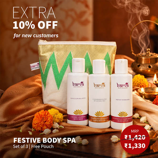 Festive Body Spa | set of 3 products | free pouch