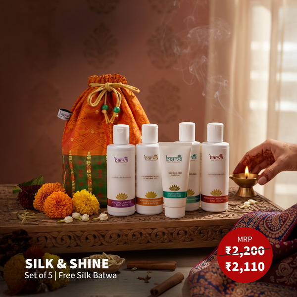 Silk & Shine Hair & Body | set of 5 products | free silk batwa