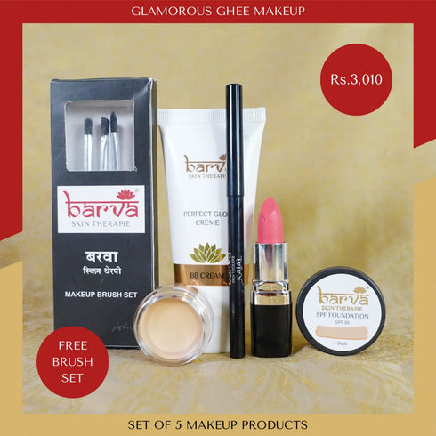 Glamorous Ghee Makeup | set of 5 products | free brush set