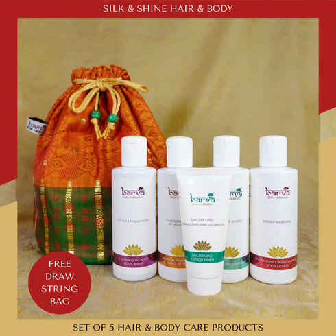 Silk & Shine Hair & Body | set of 5 products | free silk batwa