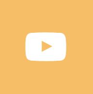 white video play icon on orange background